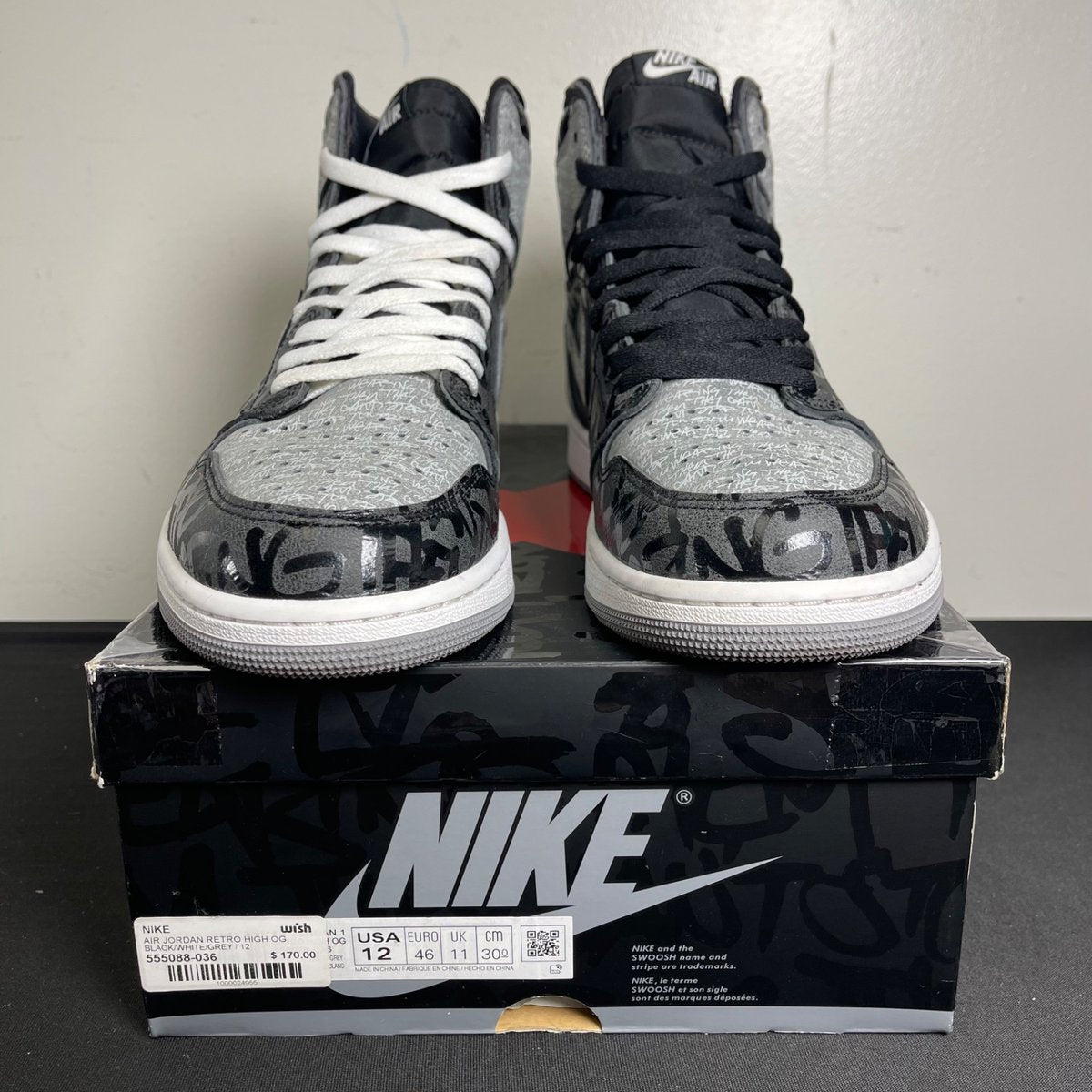 Jordan 1 Retro High OG Rebellionaire (Size 12) - aux
