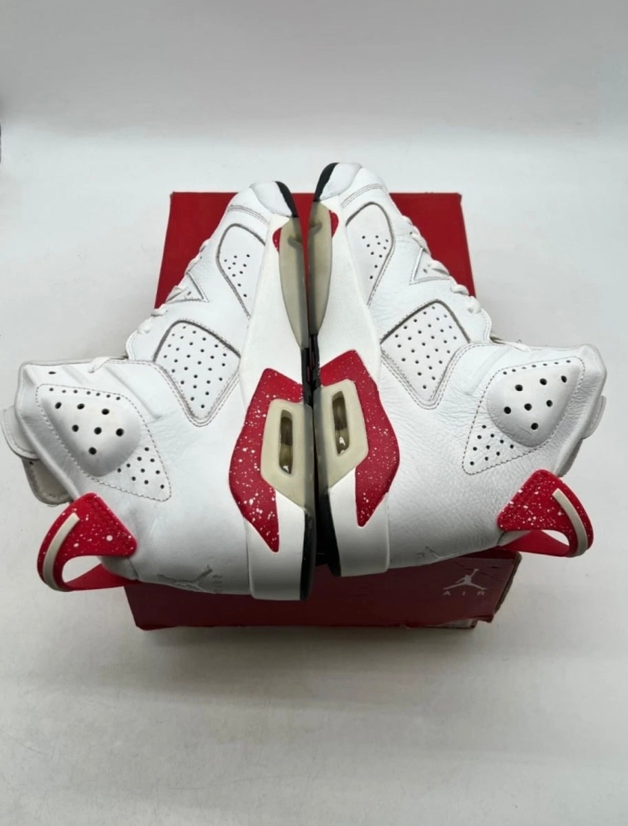 Jordan 6 Retro Red Oreo 10 (Lightly Worn Pre-Owned)JordanWhite/University Red-Black - Image 7