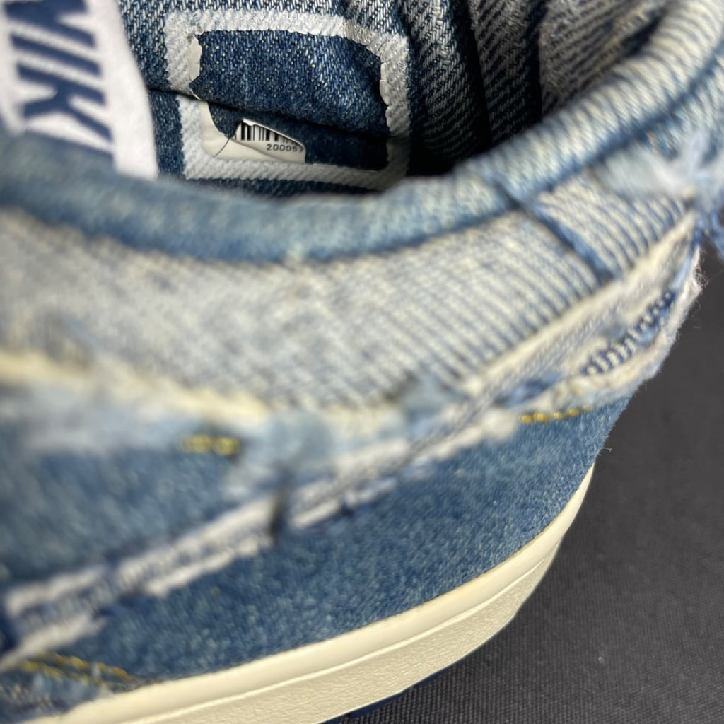 Nike Dunk Low CL Denim 9 (Moderately Worn Pre-Owned)NikeDenim/Denim/White - Image 6