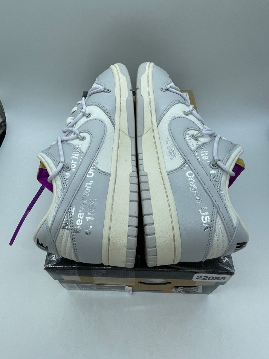 Nike Dunk Low Off-White Lot 3 9 (Moderately Worn Pre-Owned)NikeSail/Neutral Grey-White - Image 6