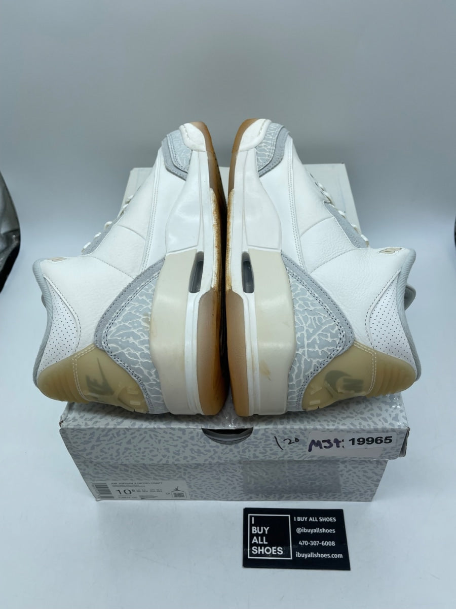Jordan 3 Retro Craft Ivory 10.5 (Moderately Worn Pre-Owned) - Image 6