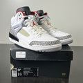 Jordan Spizike White Cement (2017) 9.5 (Lightly Worn Pre-Owned)JordanWhite/Varsity Red-Cement Grey-Black-Dark Grey - Image 1