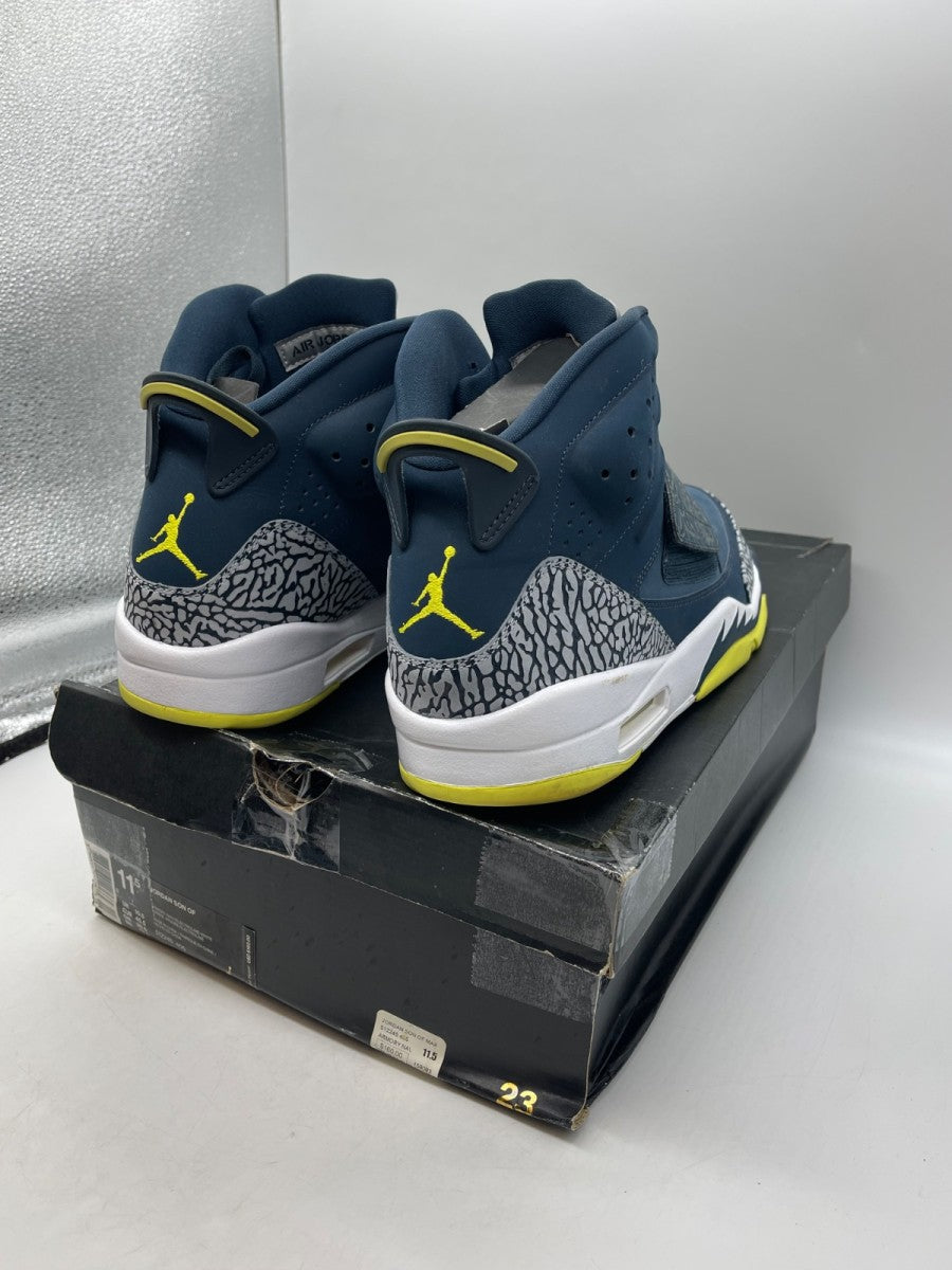 Jordan Son Of Armory Navy/Electrolime-White 11.5 (Moderately Worn Pre-Owned)JordanArmory Navy/Electrolime-White - Image 5