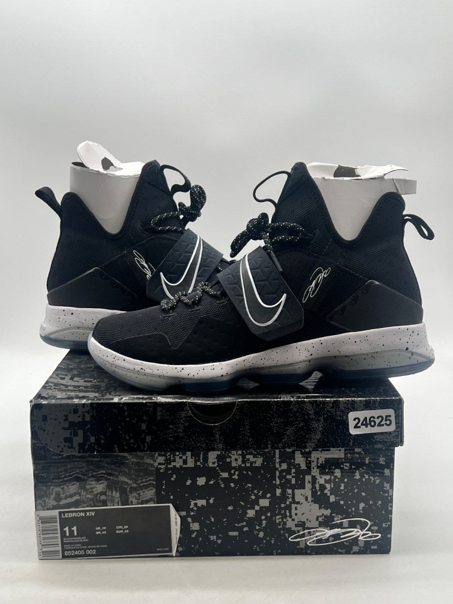 Nike LeBron 14 Black Ice 11 (Lightly Worn Pre-Owned)NikeBlack/White-Ice - Image 1