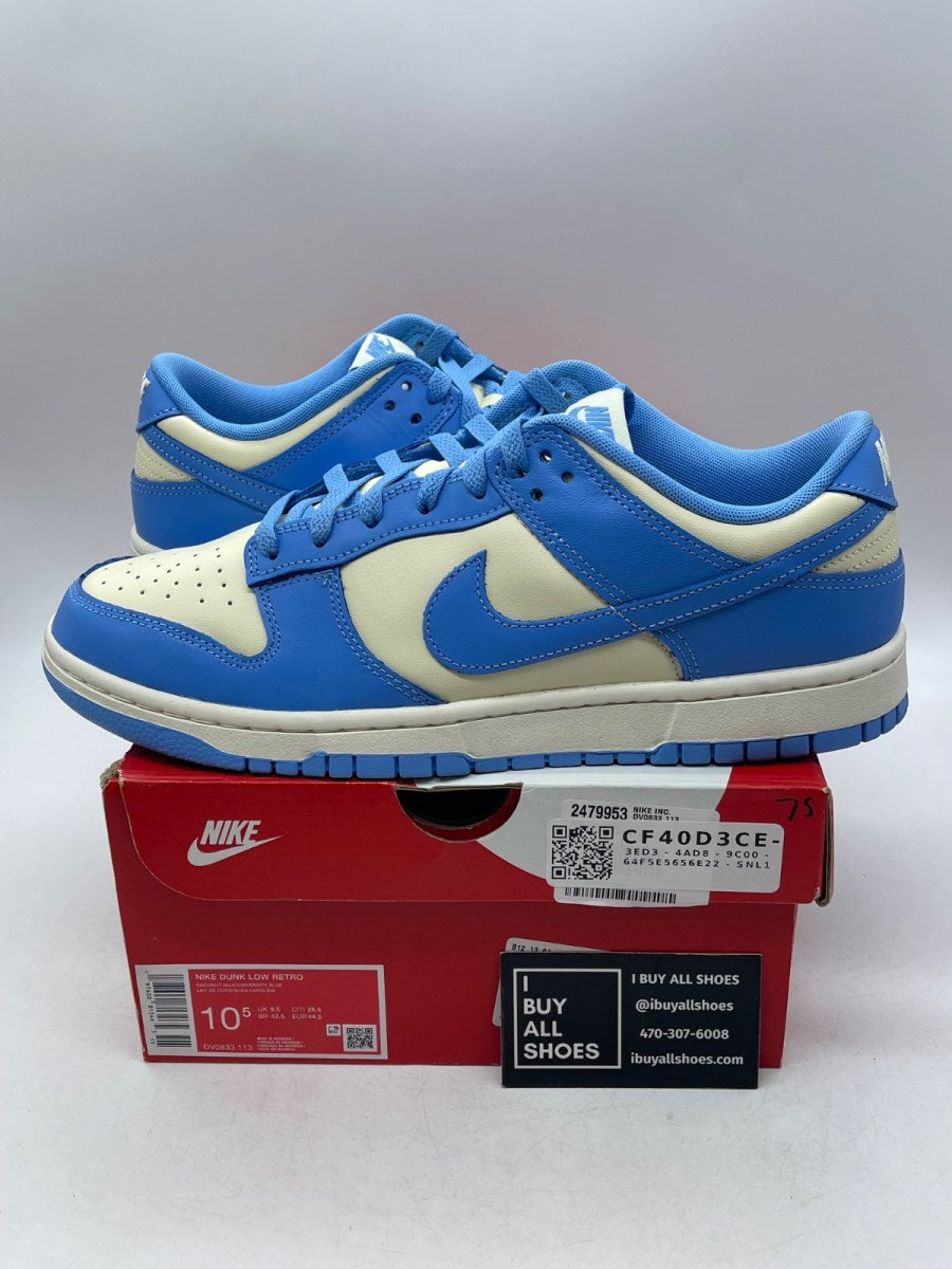 Nike Dunk Low Retro University Blue 10.5 (Moderately Worn Pre-Owned) - Image 1