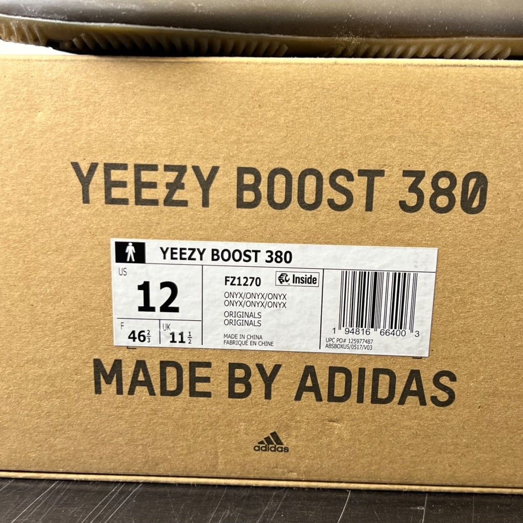 adidas Yeezy Boost 380 Onyx 12 (Lightly Worn Pre-Owned)adidasOnyx/Onyx/Onyx - Image 6
