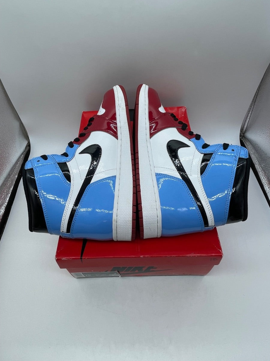 Jordan 1 Retro High Fearless UNC Chicago 12 (Moderately Worn Pre-Owned)JordanWhite/University Blue-Varsity Red-Black - Image 6