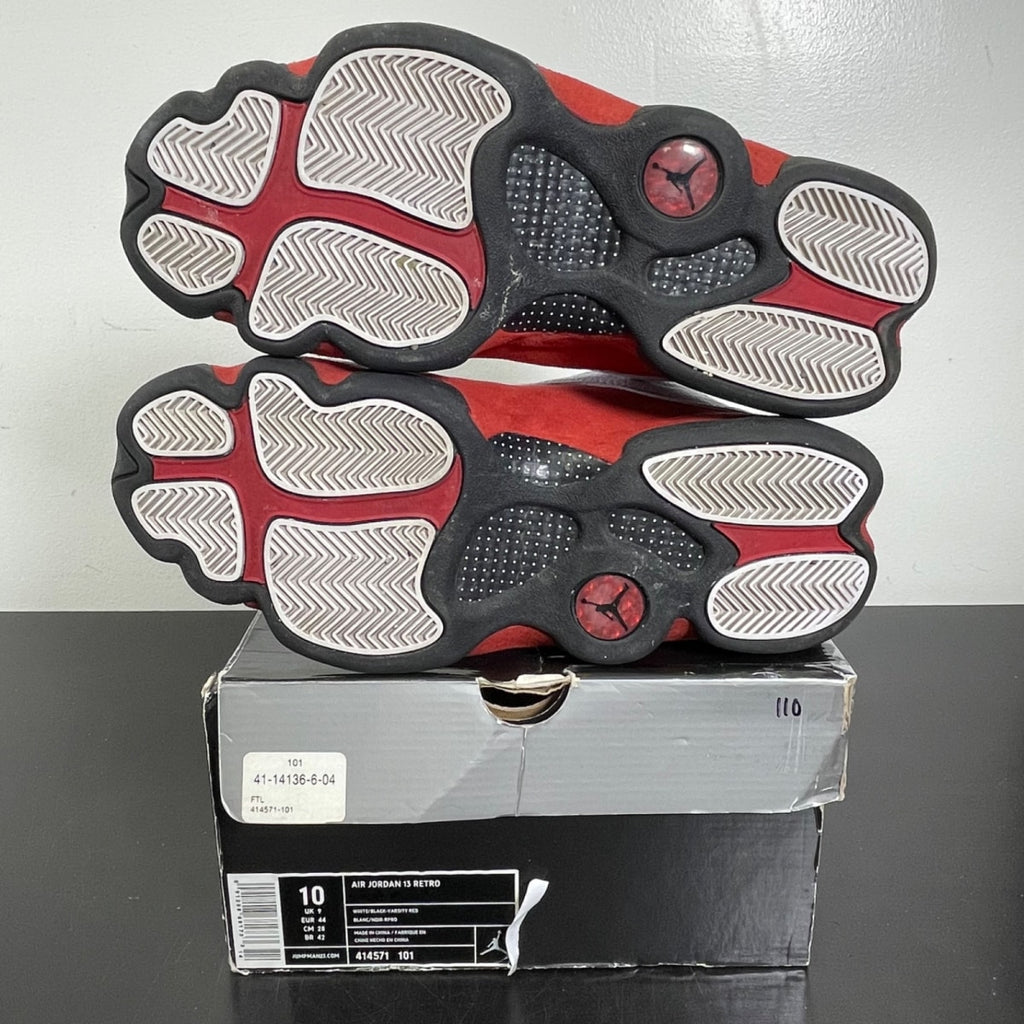 Jordan 13 Retro Cherry (2010) 10 (Moderately Worn Pre-Owned)JordanWhite/Black-Varsity Red - Image 5