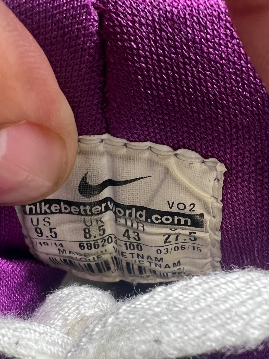 Nike Air Flight Huarache OG White Bold Berry (2014) 9.5 (Heavily Worn Pre-Owned) - Image 8