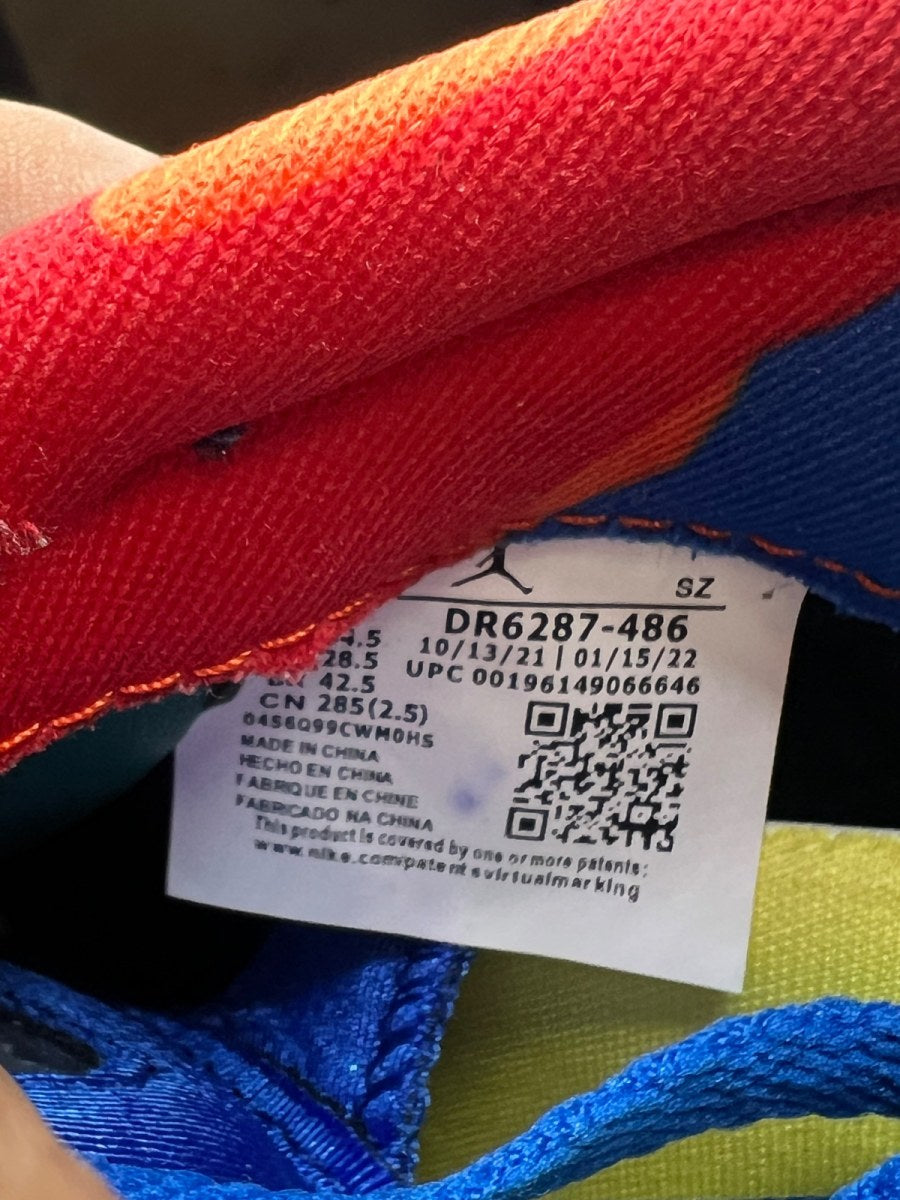 Jordan 5 Retro Low Doernbecher Michael (2022) 10.5 (Moderately Worn Pre-Owned)JordanHyper Royal/Orange - Image 7