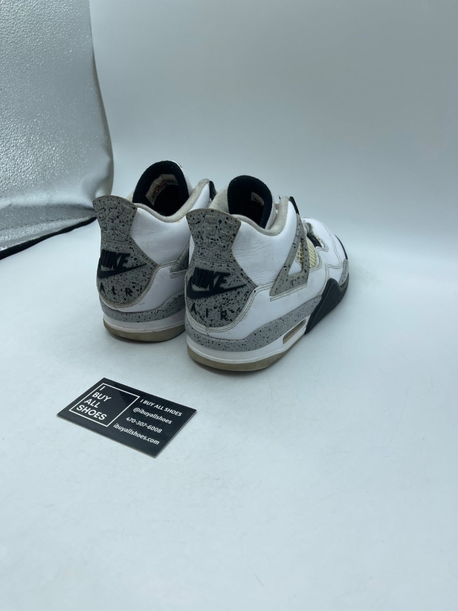 Jordan 4 Retro White Cement (2016) 8.5 (Heavily Worn Pre-Owned) - Image 5