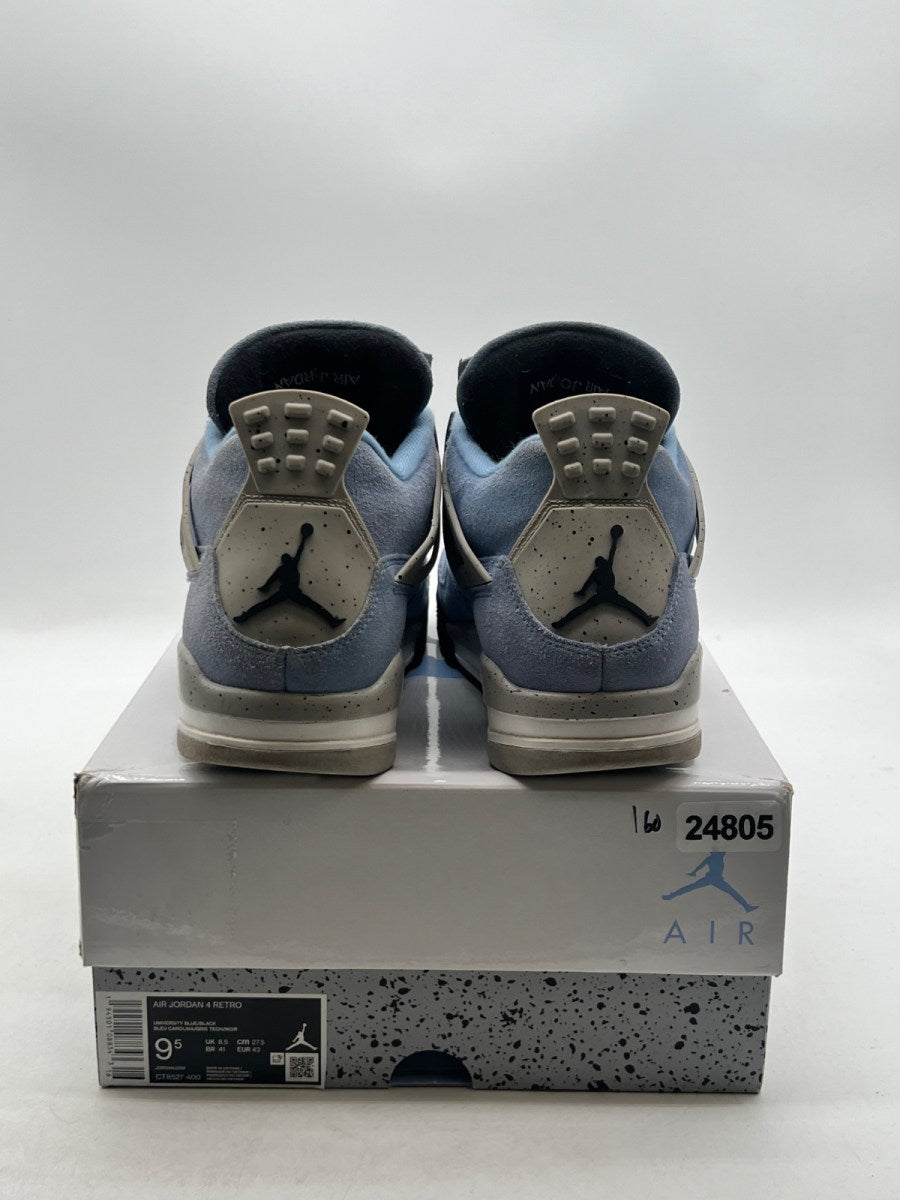 Jordan 4 Retro University Blue 9.5 (Moderately Worn Pre-Owned)JordanUniversity Blue/Tech Grey-White-Black - Image 3