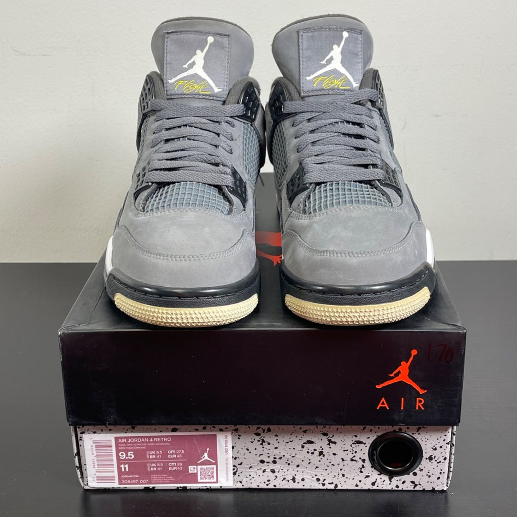Jordan 4 Retro Cool Grey (2019) (Size 9.5) Moderately Worn - Image 2