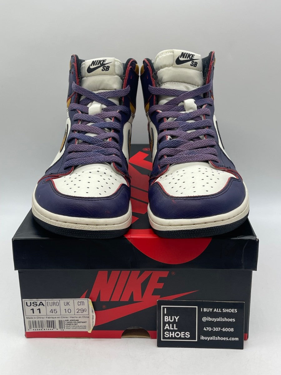 Jordan 1 Retro High OG Defiant SB LA to Chicago 11 (Moderately Worn Pre-Owned) - Image 2