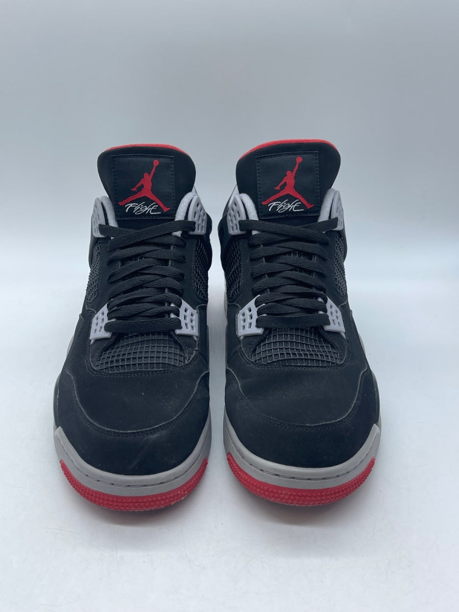 Jordan 4 Retro Bred (2019) 14 (Moderately Worn Pre-Owned)JordanBlack/Fire Red-Cement Grey-Summit White - Image 2