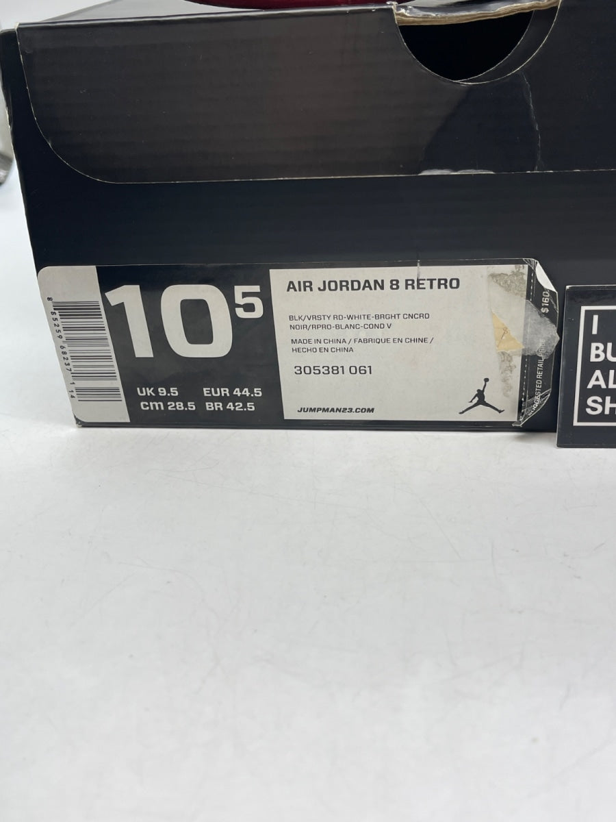 Jordan 8 Retro Playoffs (2013) 10.5 (Heavily Worn Pre-Owned) - Image 9