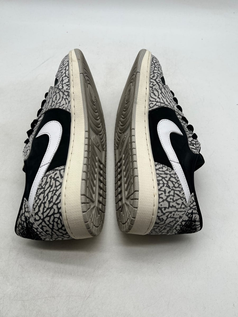Jordan 1 Retro Low OG Black Cement 13 (Moderately Worn Pre-Owned)JordanBlack/Muslin/Tech Grey/White/Sail - Image 8