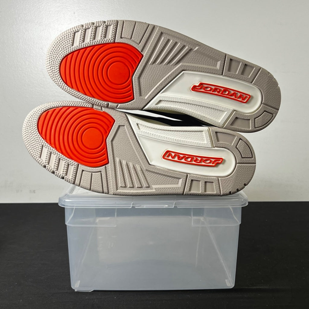Jordan 3 Retro Desert Elephant 11 (New Pre-Owned)JordanBlack/Rush Orange/Fossil Stone/Sail - Image 5