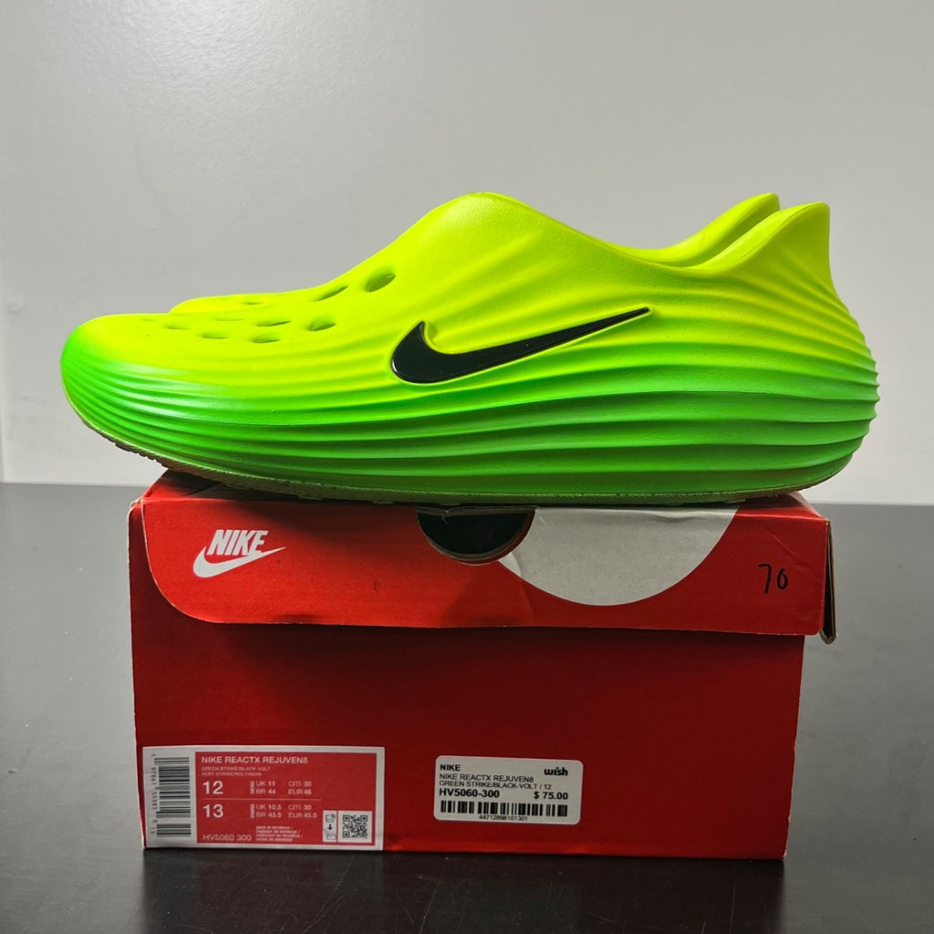 Nike ReactX Rejuven8 Green Strike 12 (Moderately Worn Pre-Owned)NikeGreen Strike/Black-Volt - Image 3