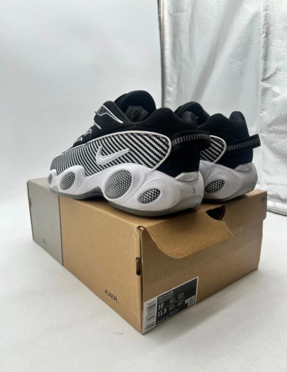 Nike NOCTA Glide Drake Black 10 (Lightly Worn Pre-Owned)NikeBlack/White-White-Clear - Image 4