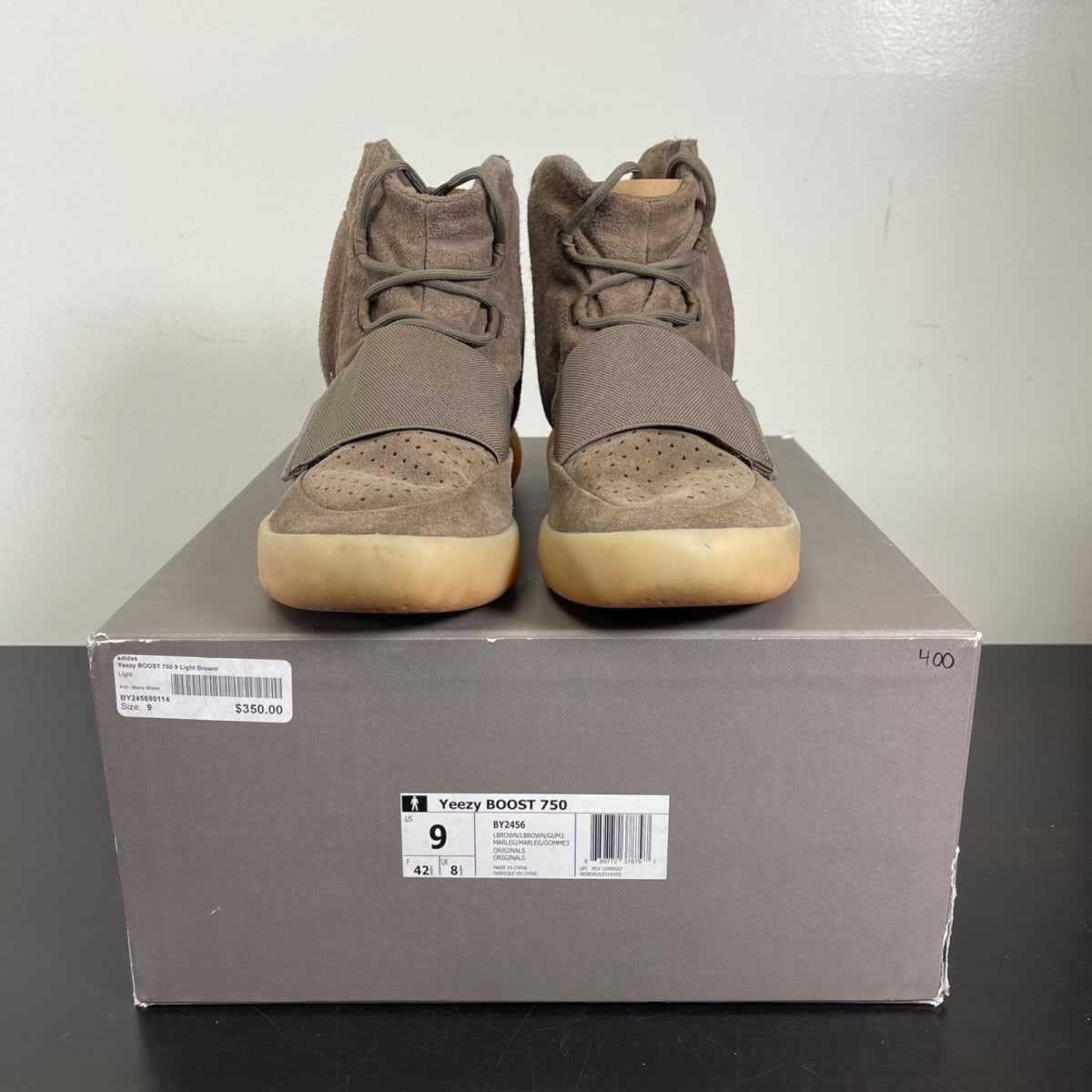 adidas Yeezy Boost 750 Chocolate 9 (Moderately Worn Pre-Owned)adidas - Image 2