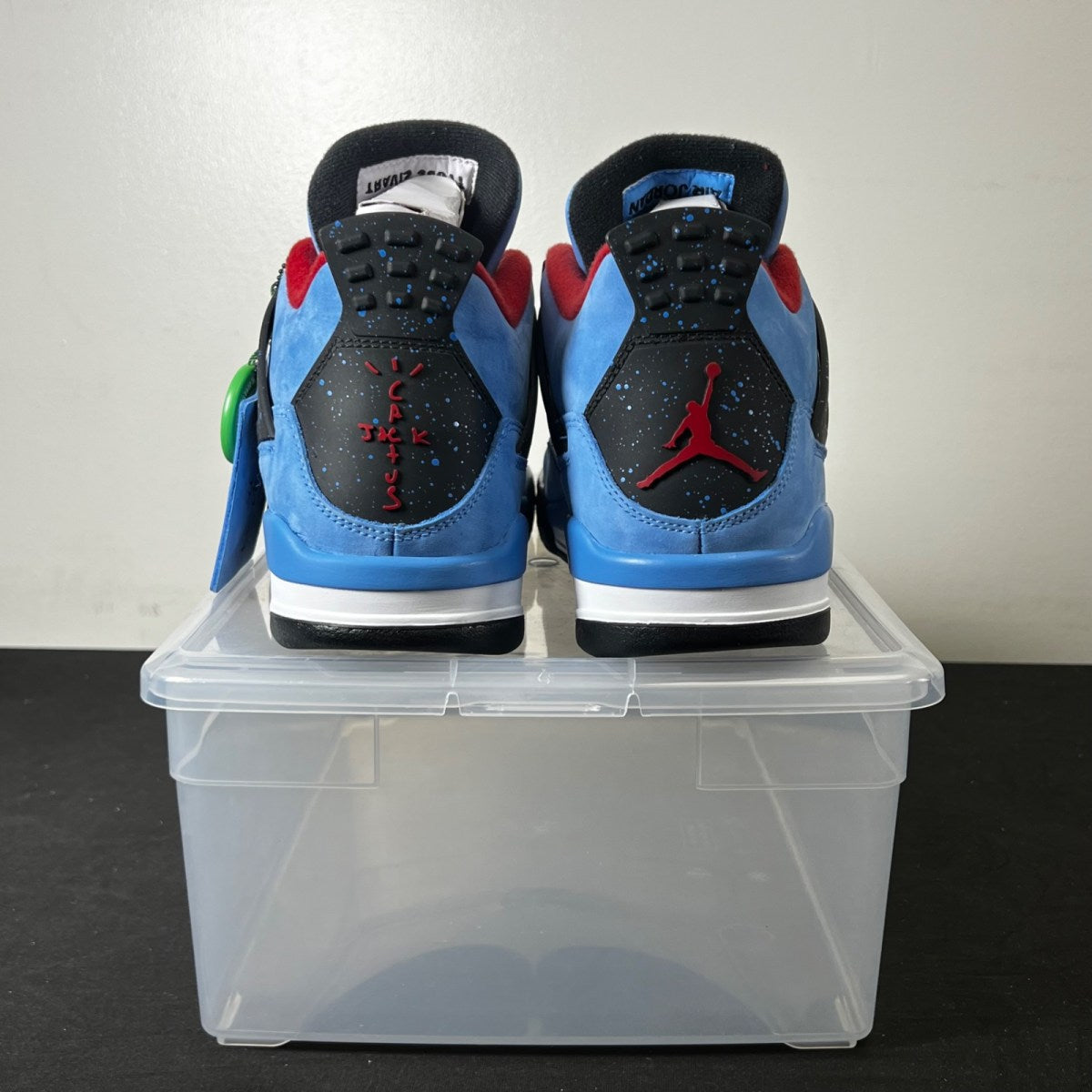 Jordan 4 Retro Travis Scott Cactus Jack 10 (New Pre-Owned)JordanUniversity Blue/Black-Varsity Red - Image 4