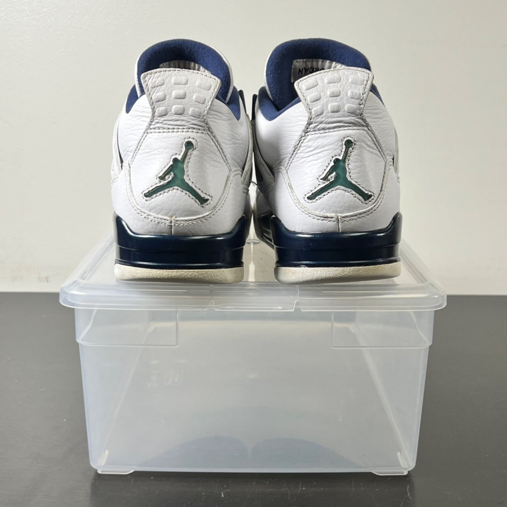 Jordan 4 Retro Columbia (2015) 10.5 (Lightly Worn Pre-Owned)JordanWhite/Legend Blue-Midnight Navy - Image 6