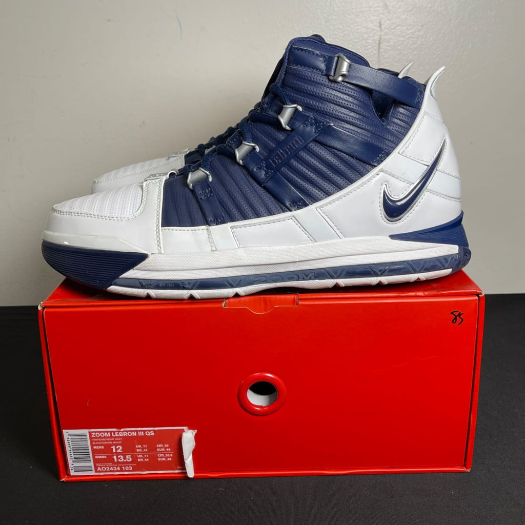 Nike LeBron 3 Midnight Navy (2019) (Size 12) - aux