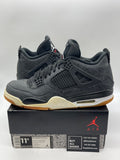 Jordan 4 Retro Laser Black Gum 11.5 (Moderately Worn Pre-Owned) - Image 1