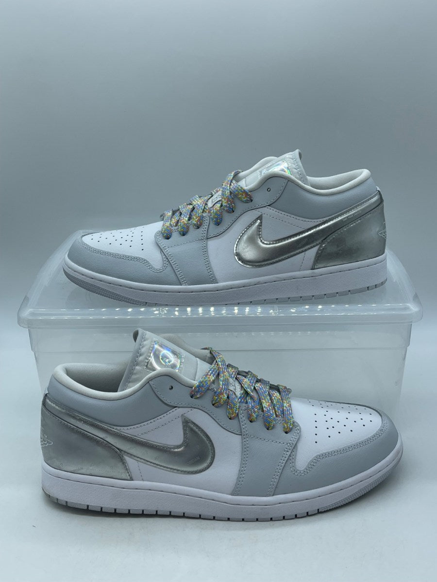 Jordan 1 Low SE Tear Away Silver 11.5 (Moderately Worn Pre-Owned)JordanWhite/Metallic Silver-White-Pure Platinum - Image 1