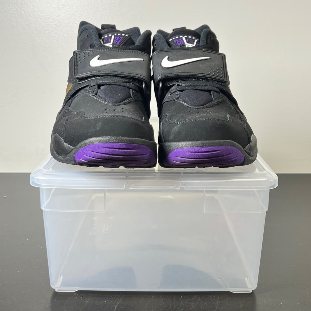 Nike Air Diamond Turf Ravens (2025) 13 (Lightly Worn Pre-Owned)NikeBlack/White-Club Purple-Metallic Gold - Image 2