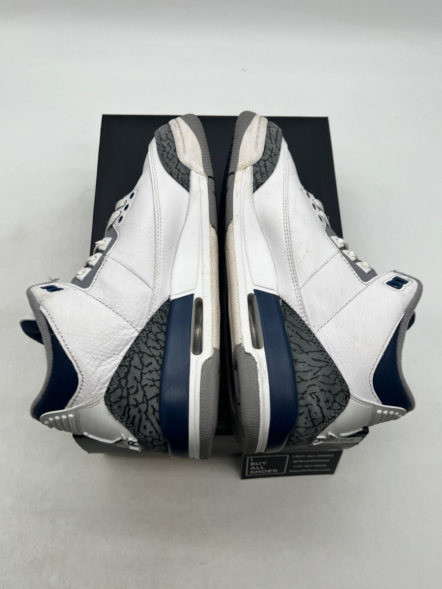 Jordan 3 Retro Midnight Navy (GS) 7Y (Moderately Worn Pre-Owned) - Image 7