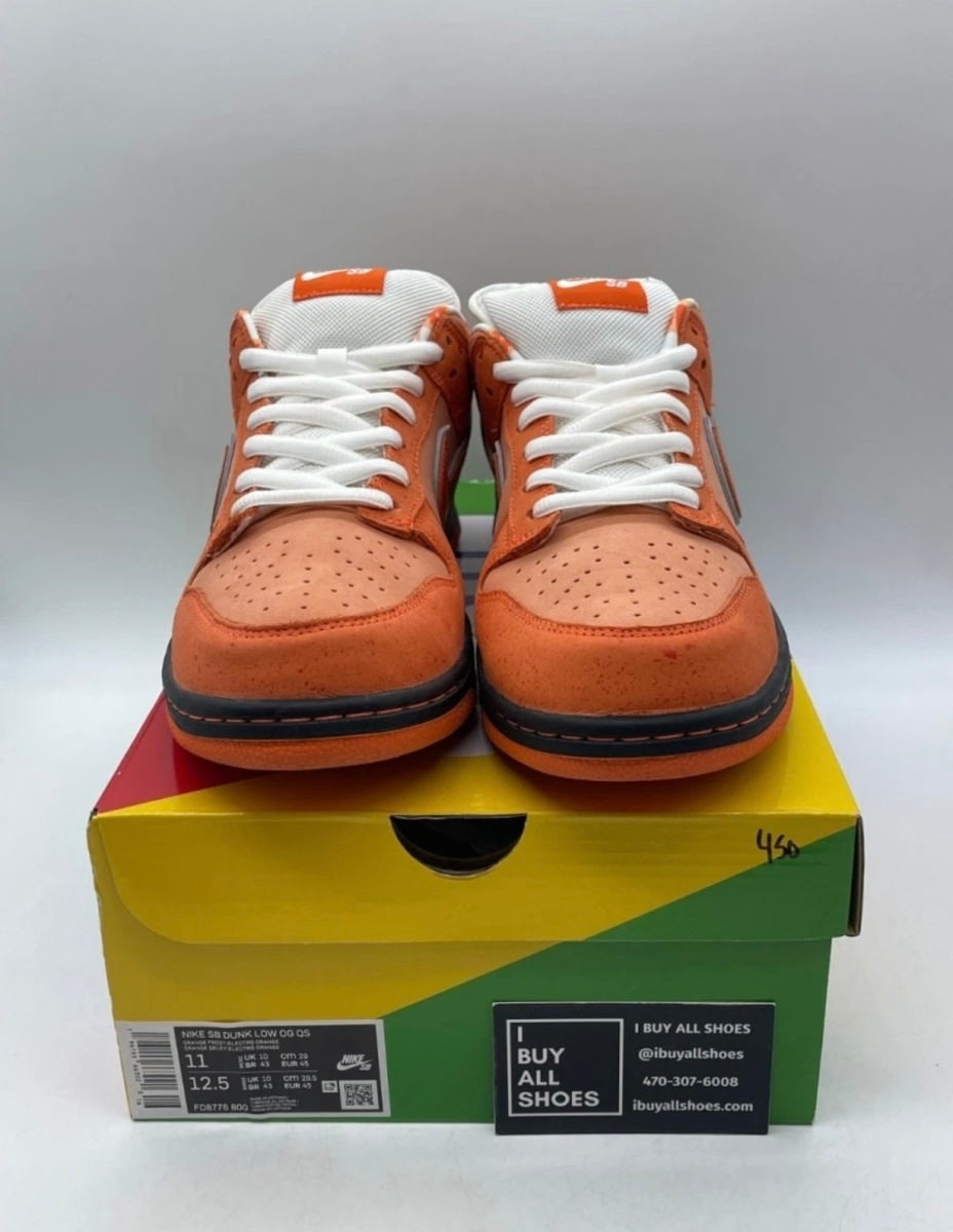 Nike SB Dunk Low Concepts Orange Lobster 11 (Lightly Worn Pre-Owned)NikeOrange Frost/Electro Orange/White - Image 2