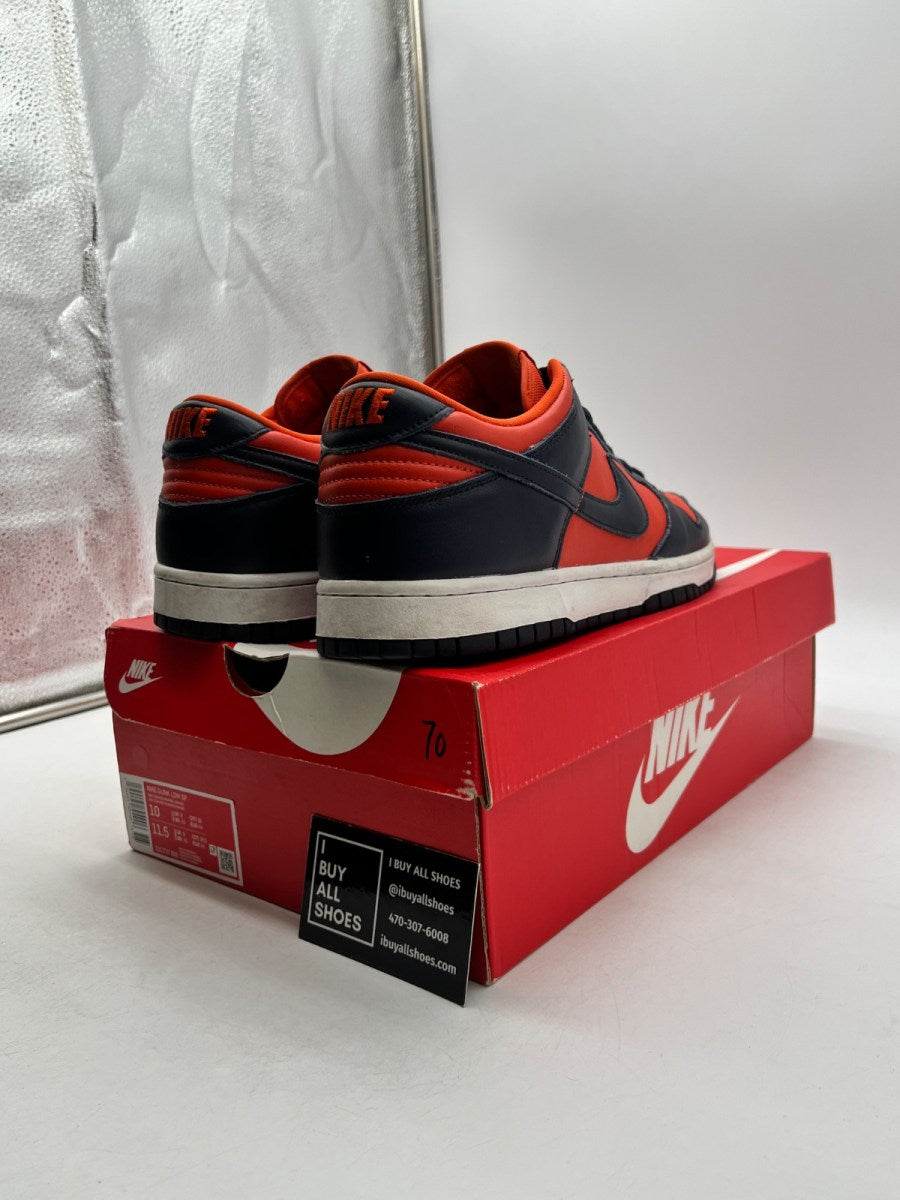 Nike Dunk Low SP Champ Colors University Orange Marine (2020) 10 (Heavily Worn Pre-Owned) - Image 5