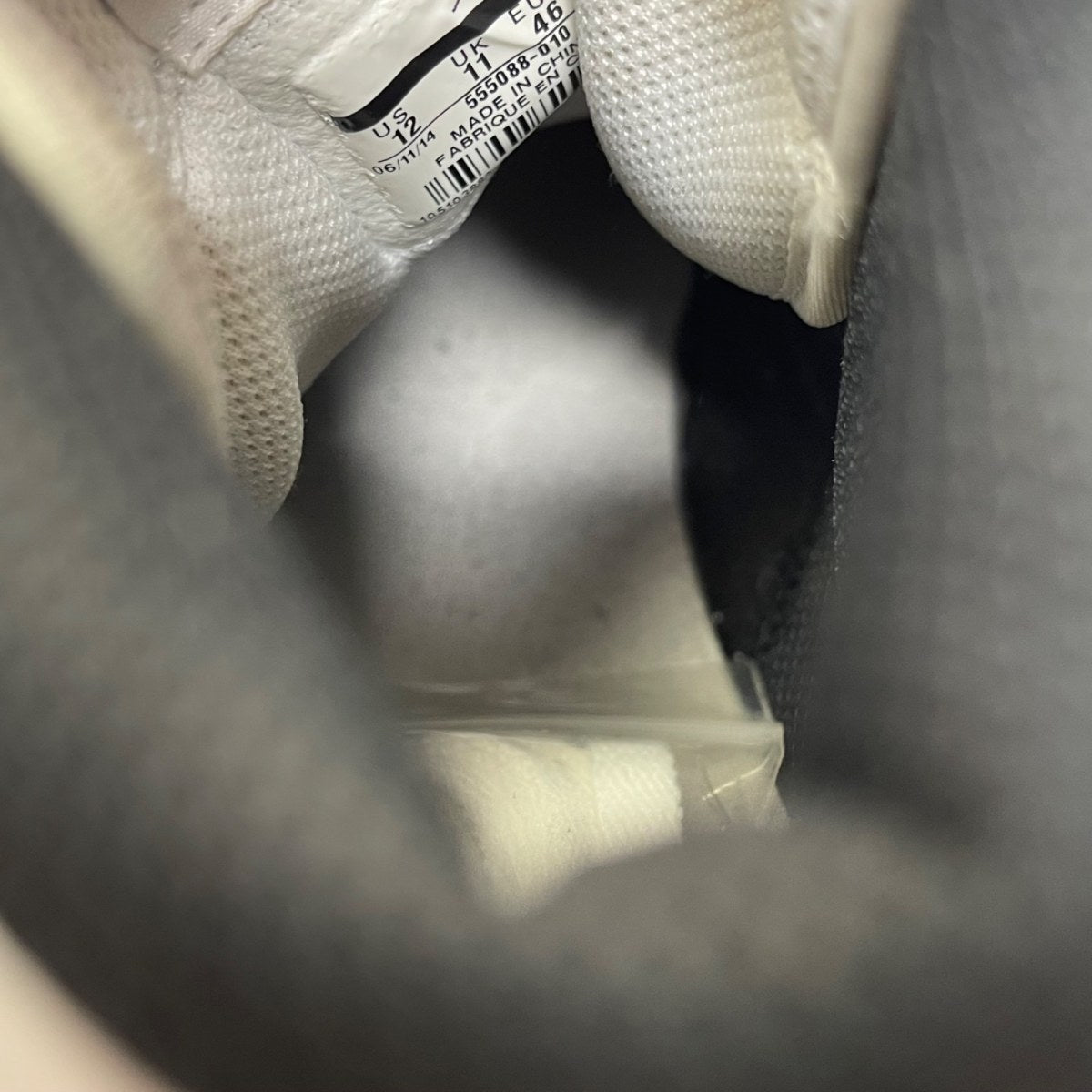 Jordan 1 Retro Black White (2014) 12 (Moderately Worn Pre-Owned)JordanBlack/White-Black - Image 6