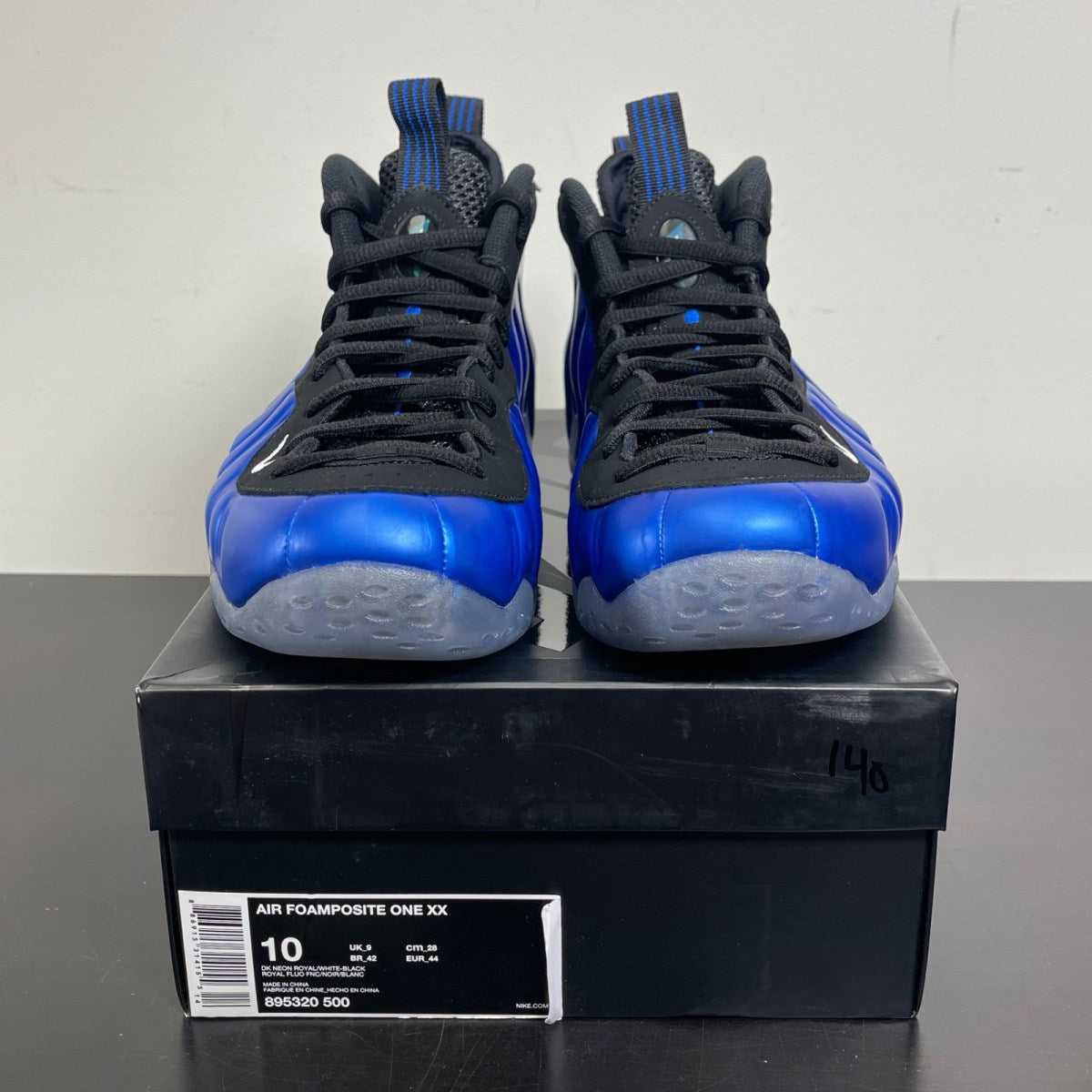 Nike Air Foamposite One Royal Blue XX 20th Anniversary (2017) 10 (Moderately Worn Pre-Owned)NikeDark Neon Royal/Black-White - Image 2