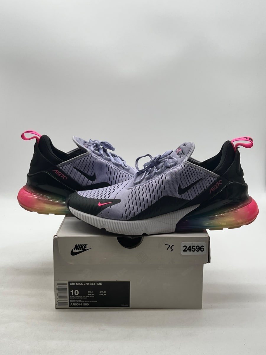 Nike Air Max 270 Betrue (2018) 10 (Lightly Worn Pre-Owned)NikePurple Dawn/Black-Pink Blast-Multi-Color - Image 1