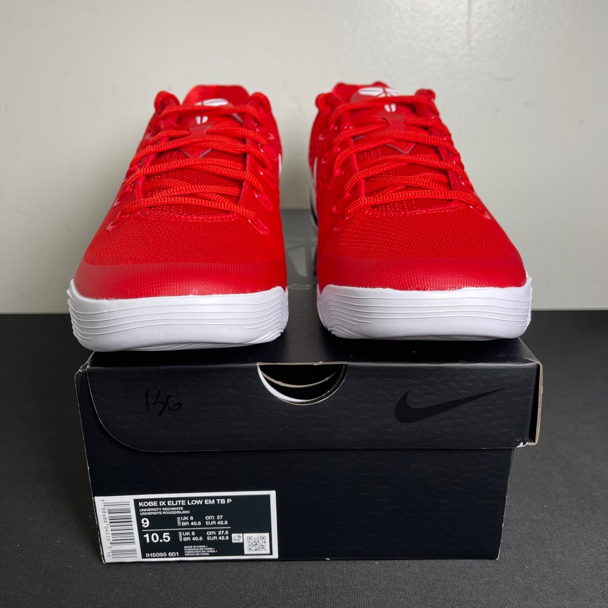 Nike Kobe 9 Elite Low EM Protro TB University Red White (Size 9) - aux