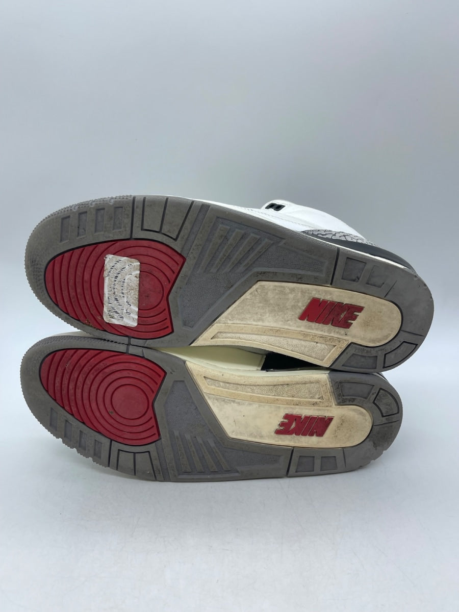 Jordan 3 Retro White Cement Reimagined 11 (Moderately Worn Pre-Owned)JordanSummit White/Fire Red/Black/Cement Grey - Image 7