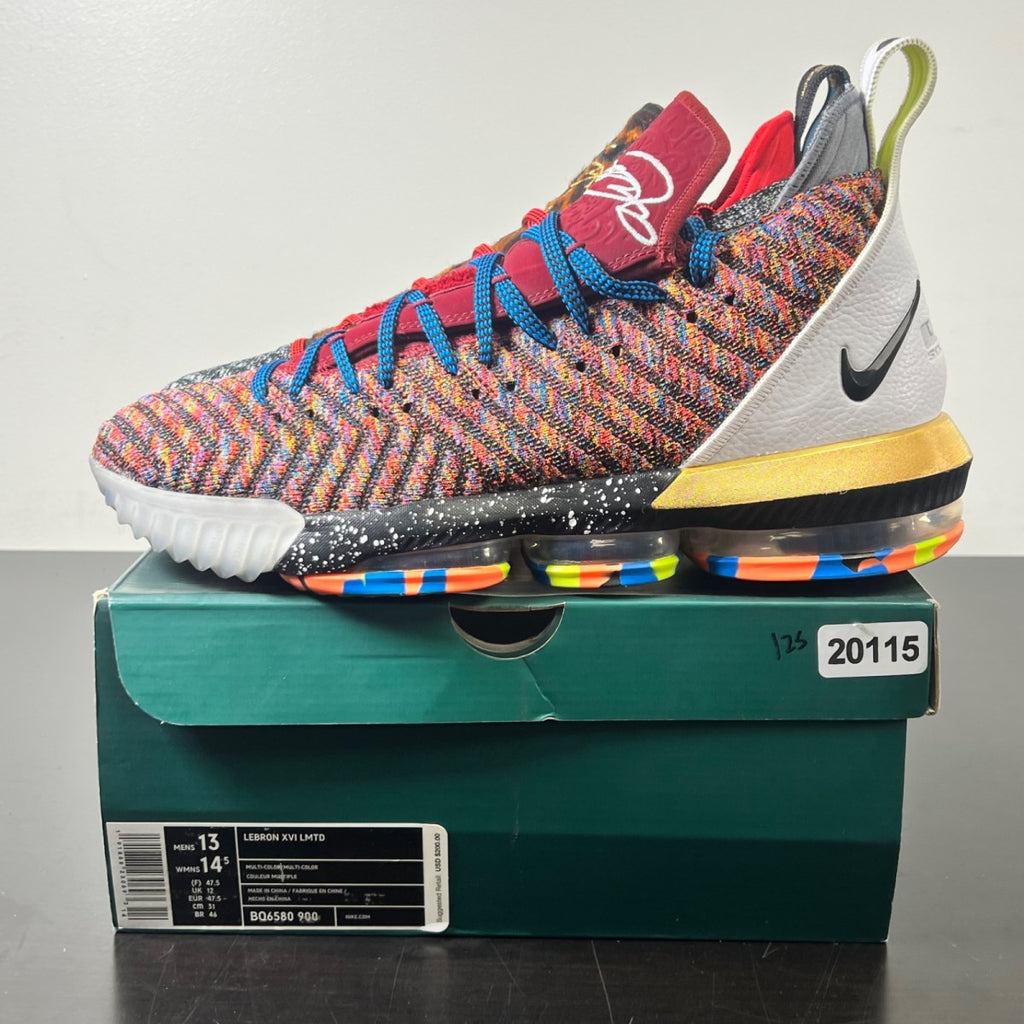 Nike LeBron 16 What The 1 Thru 5 13 (Lightly Worn Pre-Owned)NikeMulti-Color/Multi-Color - Image 3