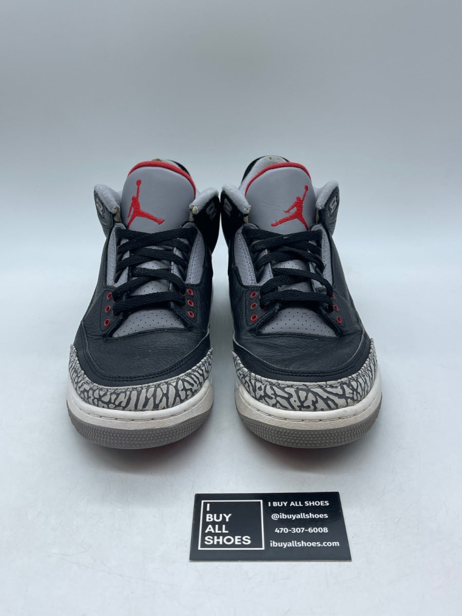 Jordan 3 Retro Black Cement (2018) 10 (Heavily Worn Pre-Owned) - Image 2