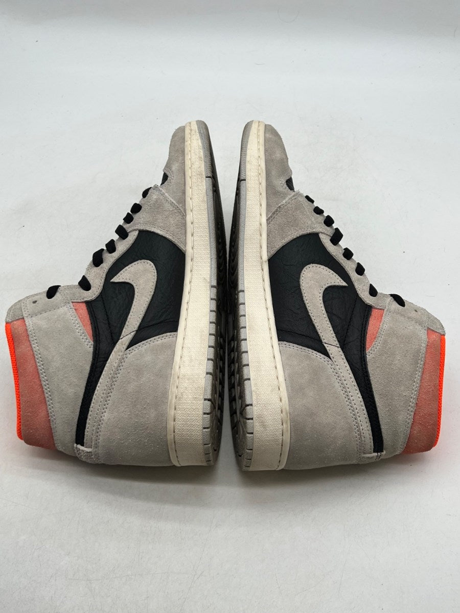 Jordan 1 Retro High Neutral Grey Hyper Crimson 13 (Heavily Worn Pre-Owned) - Image 8