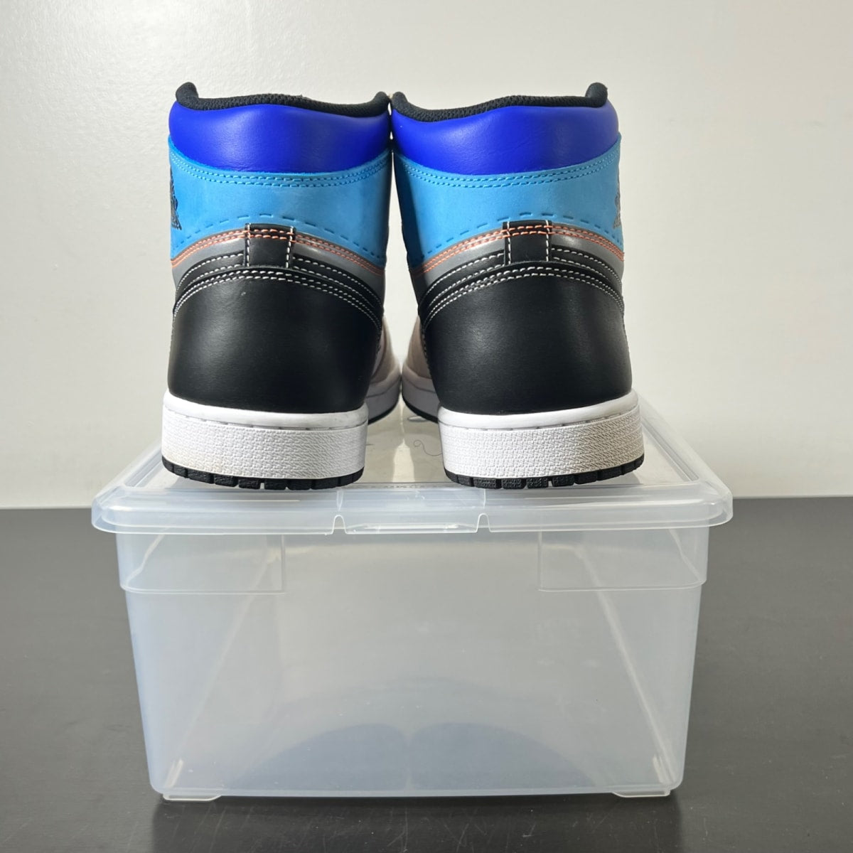 Jordan 1 Retro High OG Prototype 10 (Lightly Worn Pre-Owned)JordanWhite/Multi-Color-Total Orange - Image 4