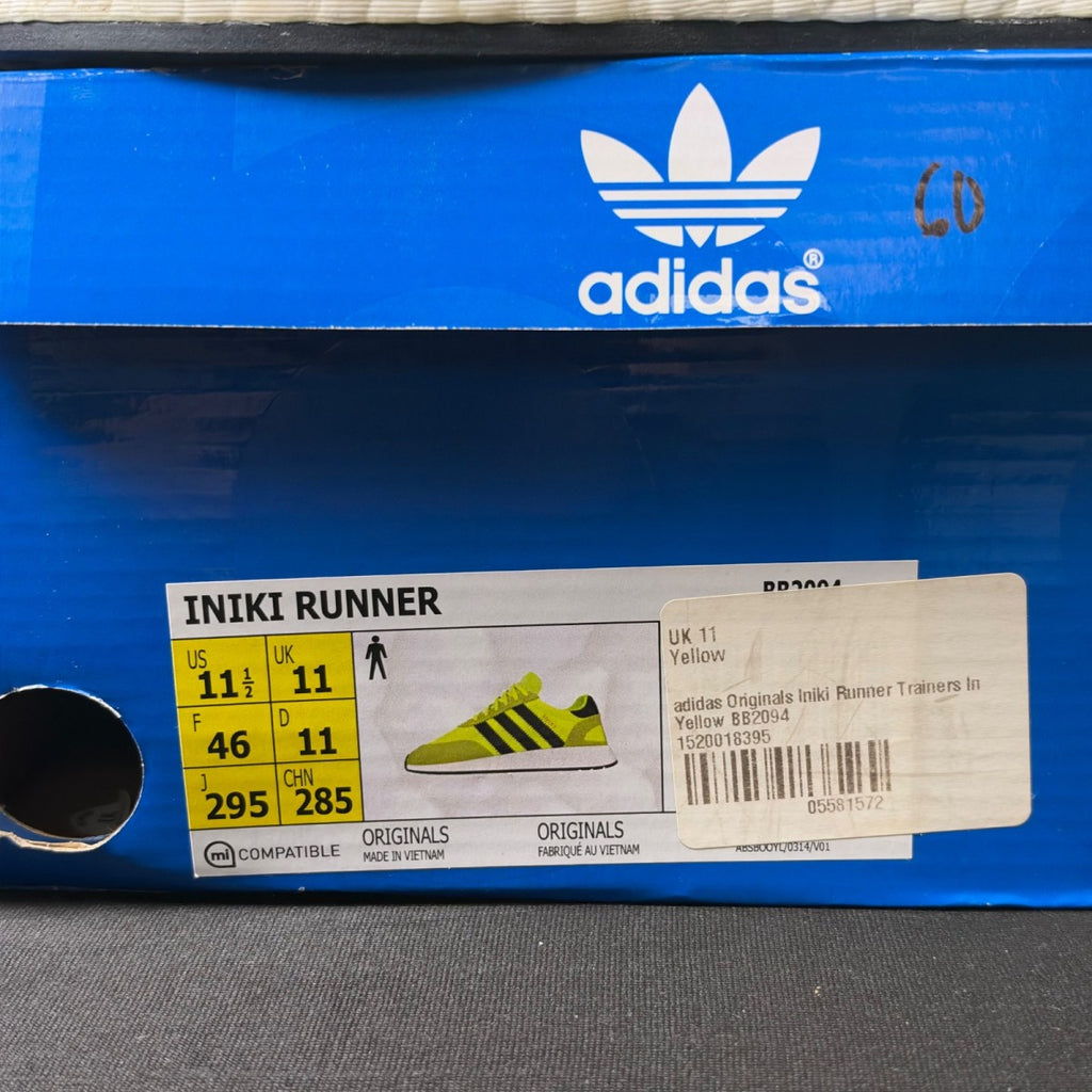 adidas Iniki Runner Solar Yellow (Size 11.5) - Image 4