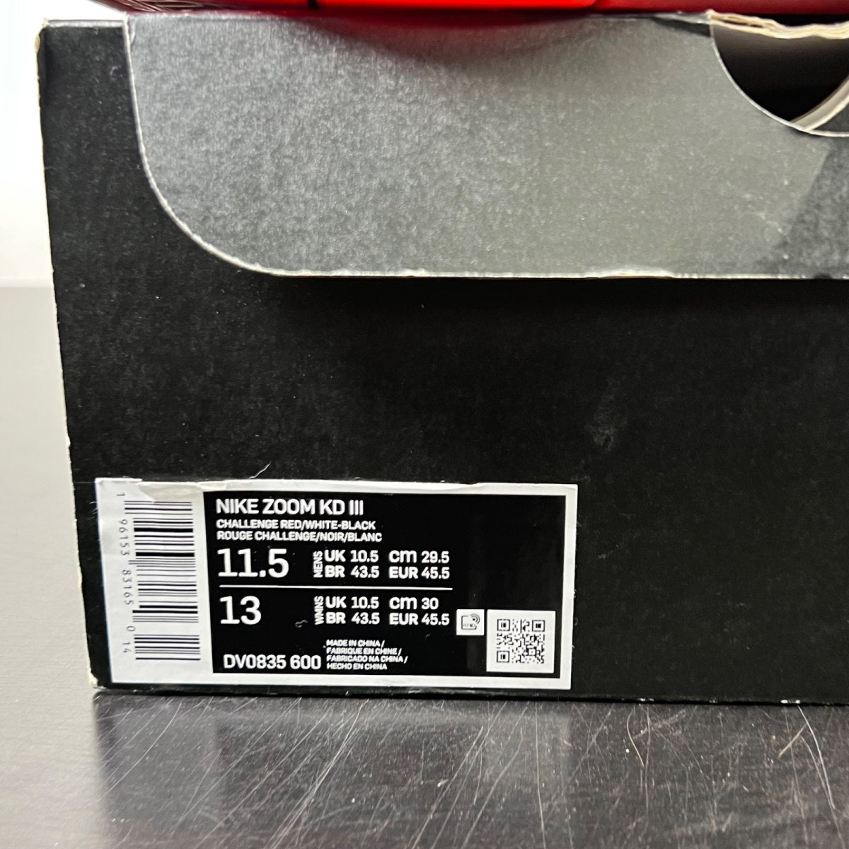 Nike KD 3 All-Star (2023) 11.5 (Heavily Worn Pre-Owned)NikeChallenge Red/White-Black - Image 4