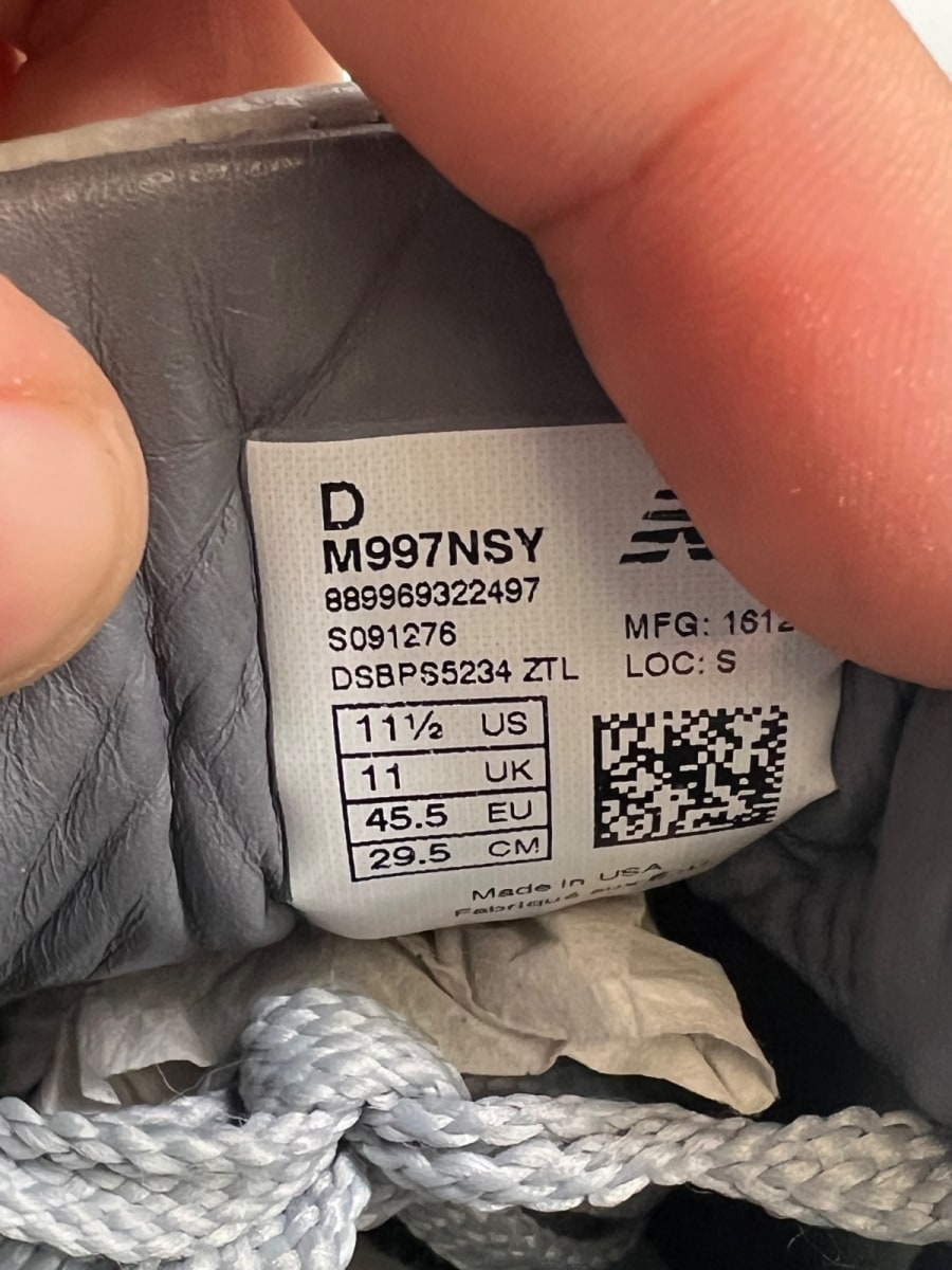 New Balance 997 Concepts Rivalry Pack New York (Regular Box) 11.5 (Lightly Worn Pre-Owned)New Balance - Image 7