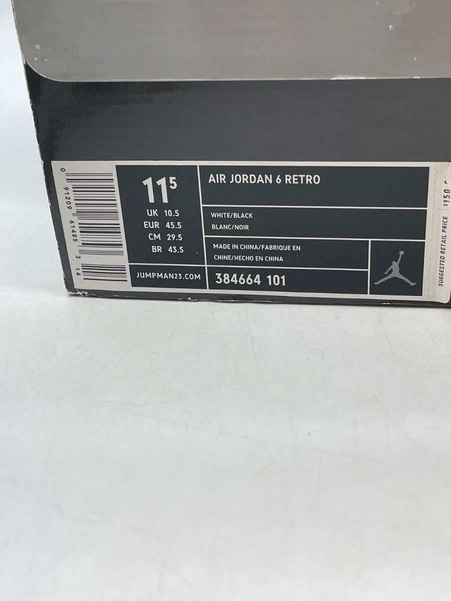 Jordan 6 Retro Oreo 11.5 (Moderately Worn Pre-Owned)JordanWhite/Black-Speckle - Image 9