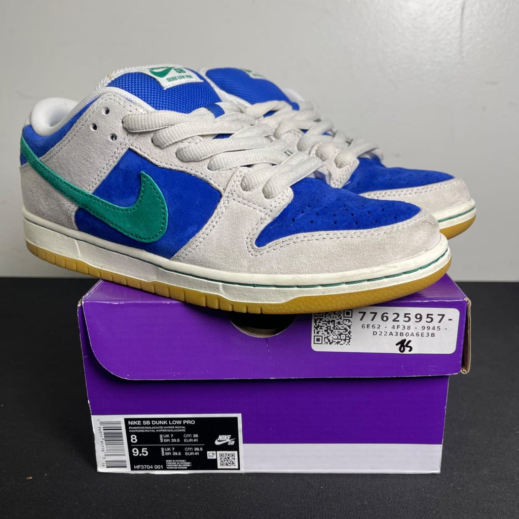 Nike SB Dunk Low Hyper Royal Malachite (Size 8) - aux