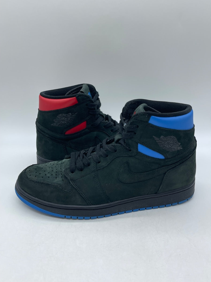 Jordan 1 Retro High OG Quai 54 10.5 (Moderately Worn Pre-Owned)JordanBlack/Italy Blue-University Red - Image 1