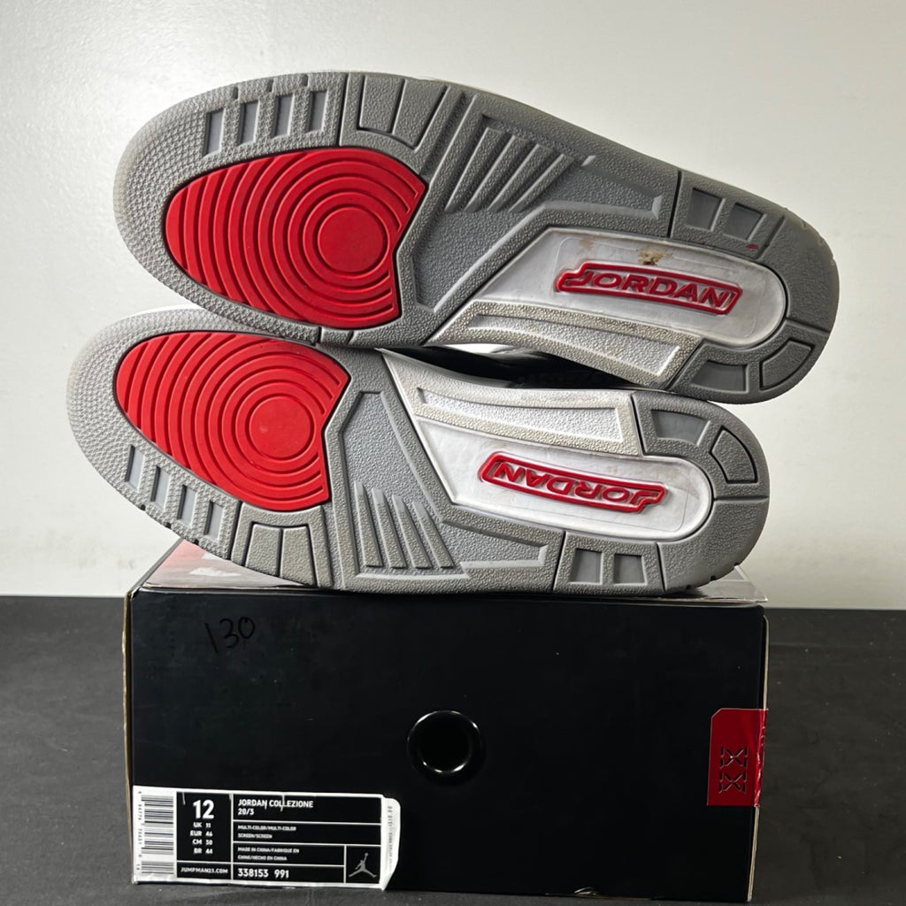 Jordan 3 Retro Black Cement CDP (2008) 12 (Moderately Worn Pre-Owned)JordanBlack/Cement Grey - Image 6